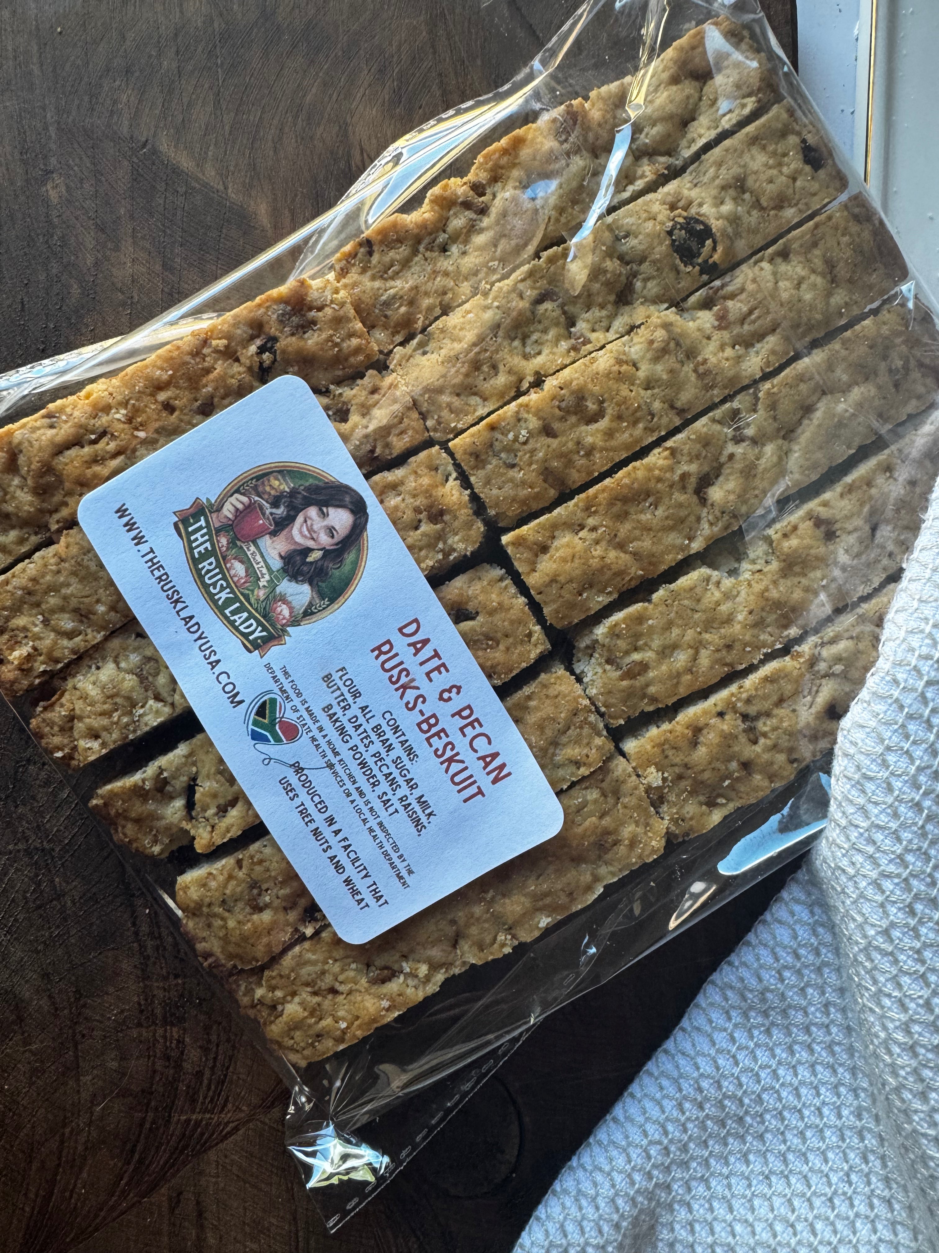 Date & Pecan Rusks -Beskuit